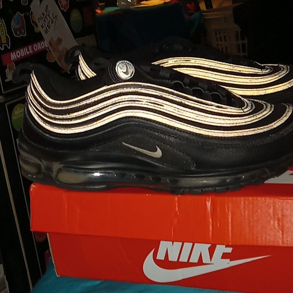 Nike Other - Nike air max 97 black reflective Terry cloth